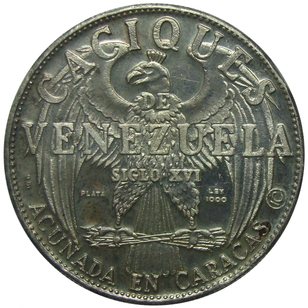 Medalla Guaicaipuro Caciques de Venezuela Italcambio  - Numisfila