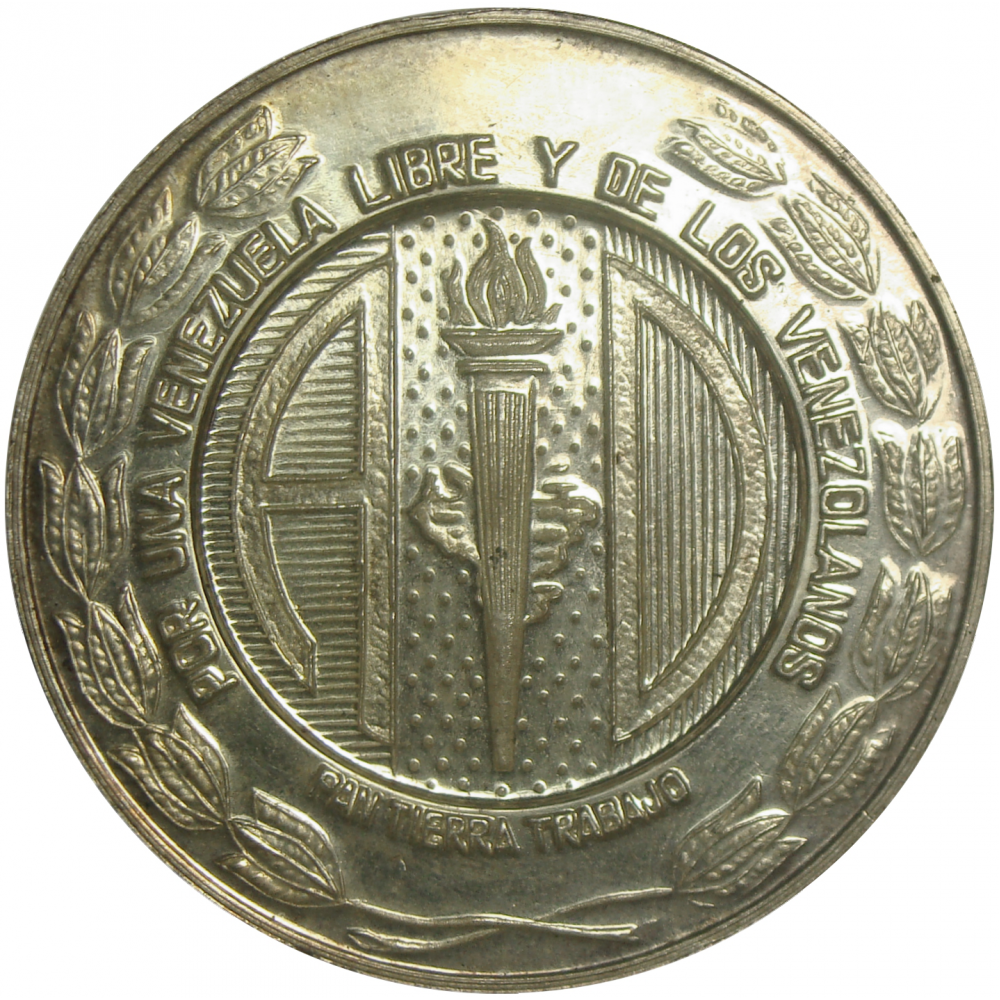 Medalla de Plata 33 años de Accion Democratica - Numisfila