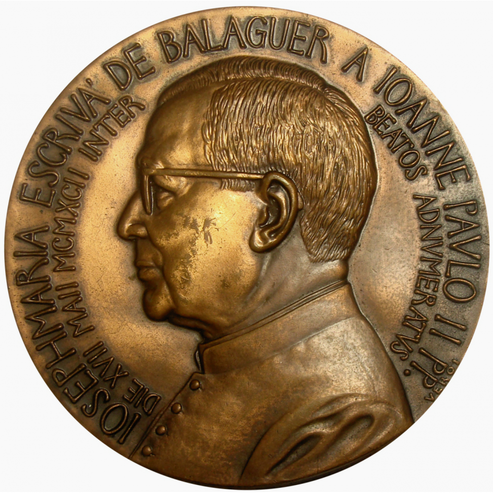 Medalla Josemaría Escrivá de Balaguer a Juan Pablo II 1997 - Numisfila