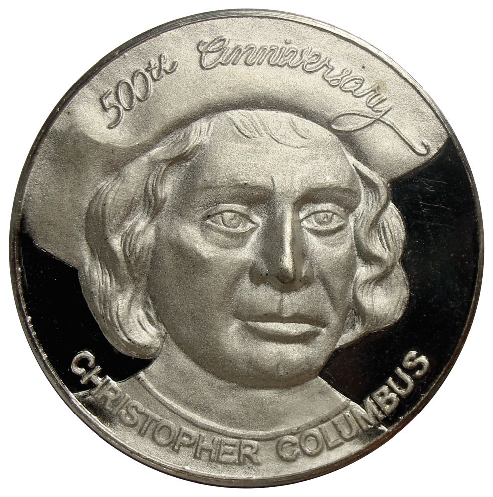 Medalla Plata 500 Años Colón Bco Unión 1992 - Numisfila