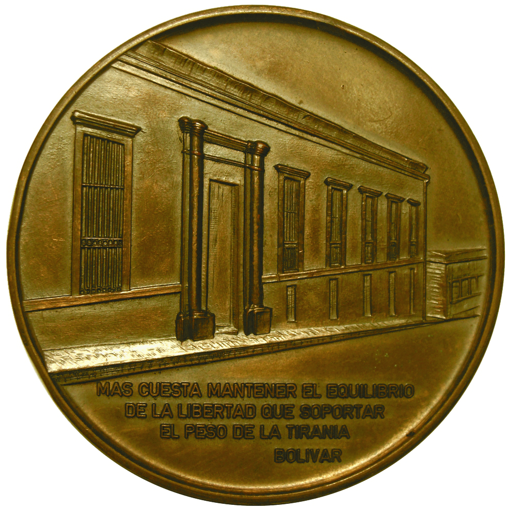 Medalla 150 años Congreso de Angostura - Simón Bolívar 1969  - Numisfila