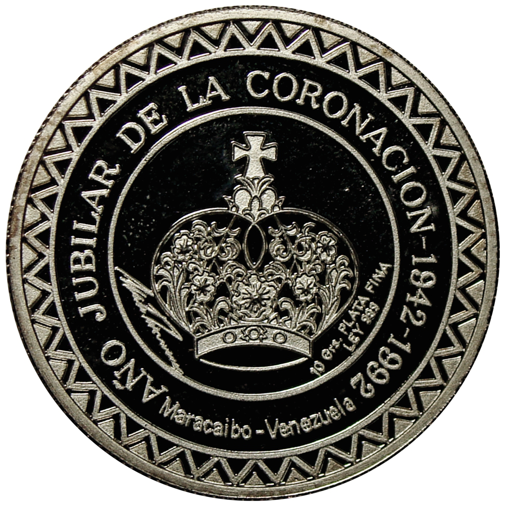 Medalla de Plata 1992 Año Jubilar Coronación Virgen Chiquinquirá  - Numisfila