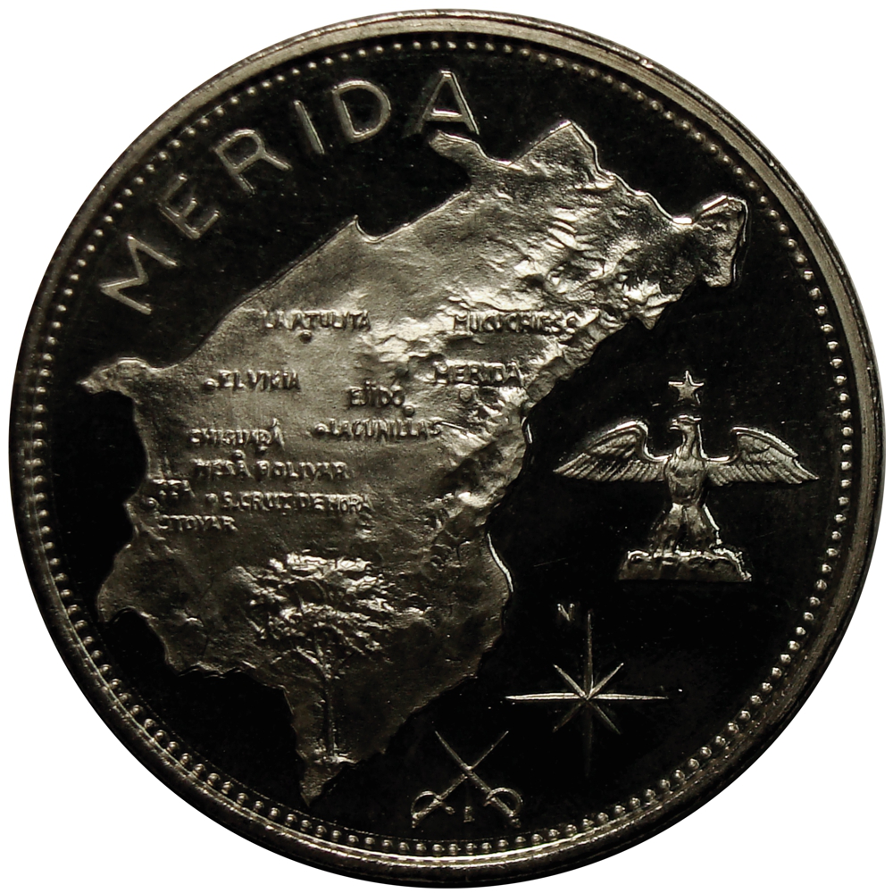 Mérida Medalla de Plata Estados Venezuela Italcambio - Numisfila