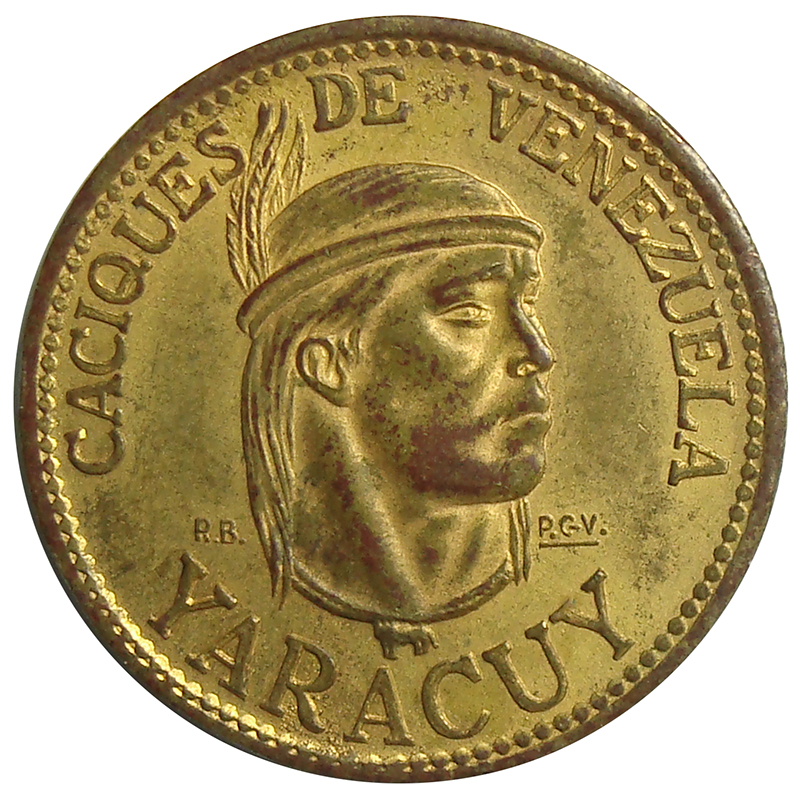 Prueba Anverso Medalla Yaracuy - Italcambio 4 Dineros / 22 mm - Numisfila