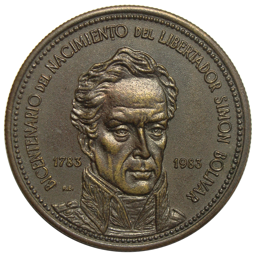 Acuñación Unifaz Presentación Medalla Bicentenario Libertador 1983 - Numisfila