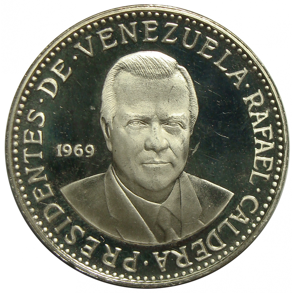 Medalla Plata Rafael Caldera Presidentes Venezuela - Numisfila