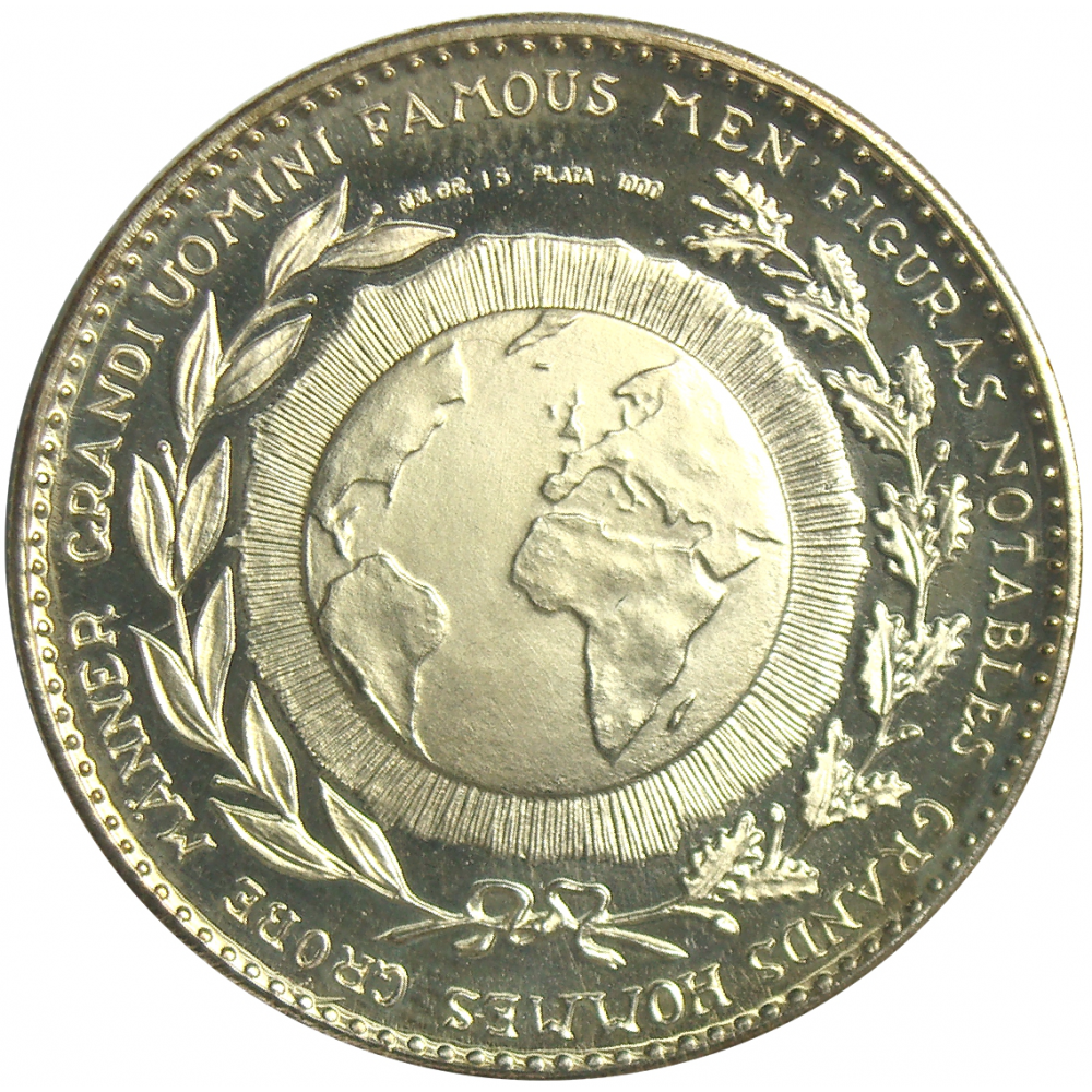 Medalla Plata 500 Años Descubrimiento America Cristobal Colon  - Numisfila