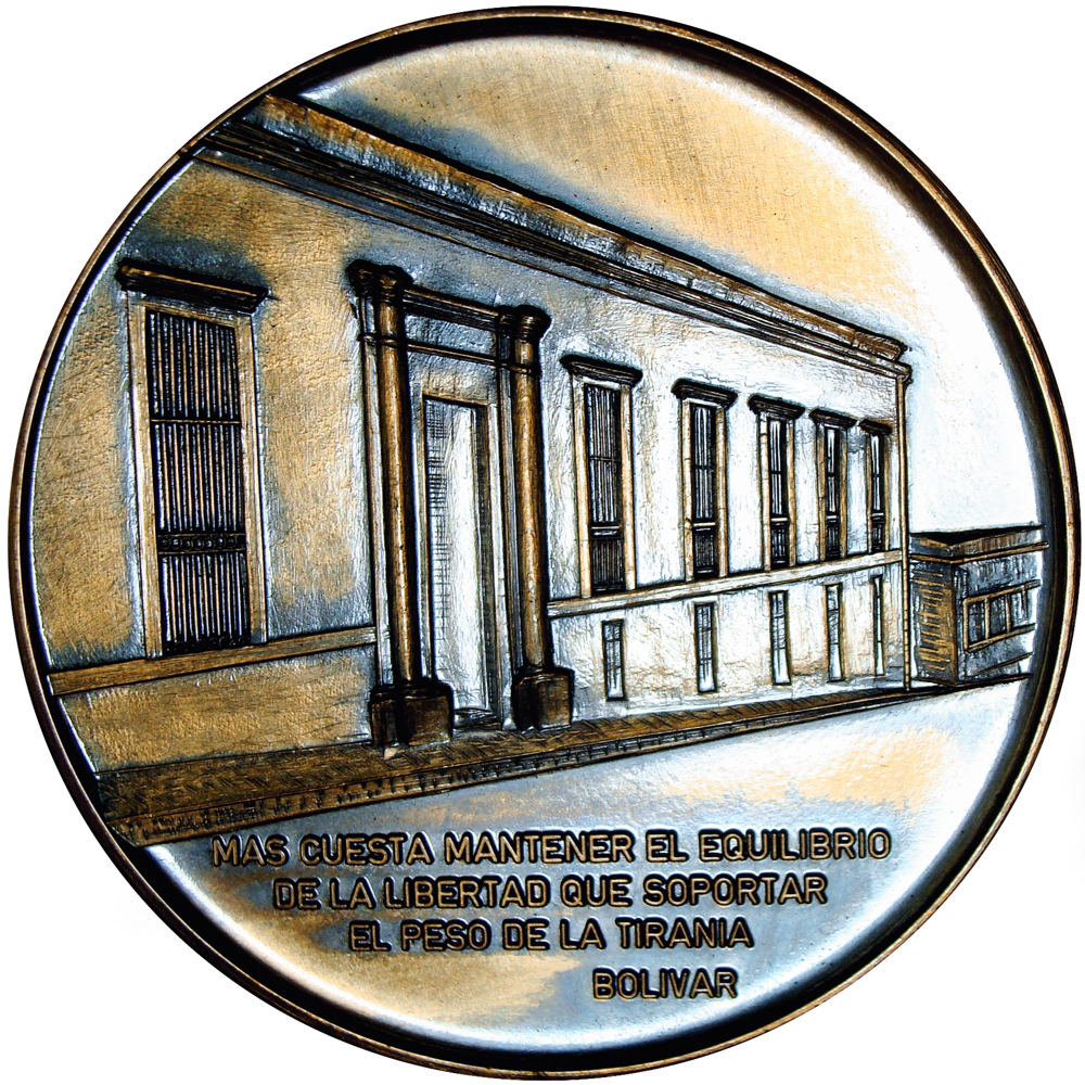 Medalla 150 Años Congreso de Angostura - Simón Bolívar 1969  - Numisfila