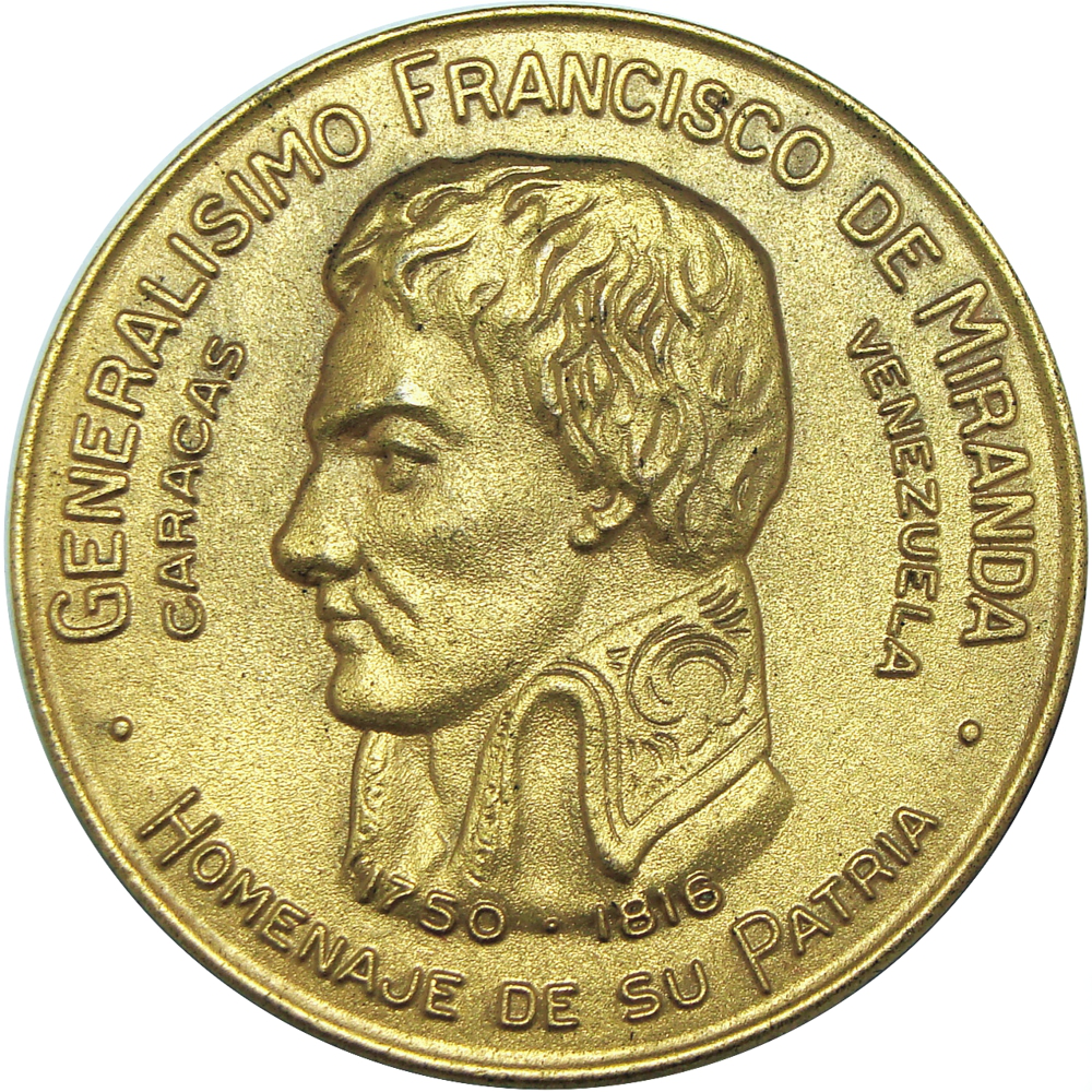 Medalla Francisco de Miranda 1950 Leander - Bicentenario Nacimiento - Numisfila