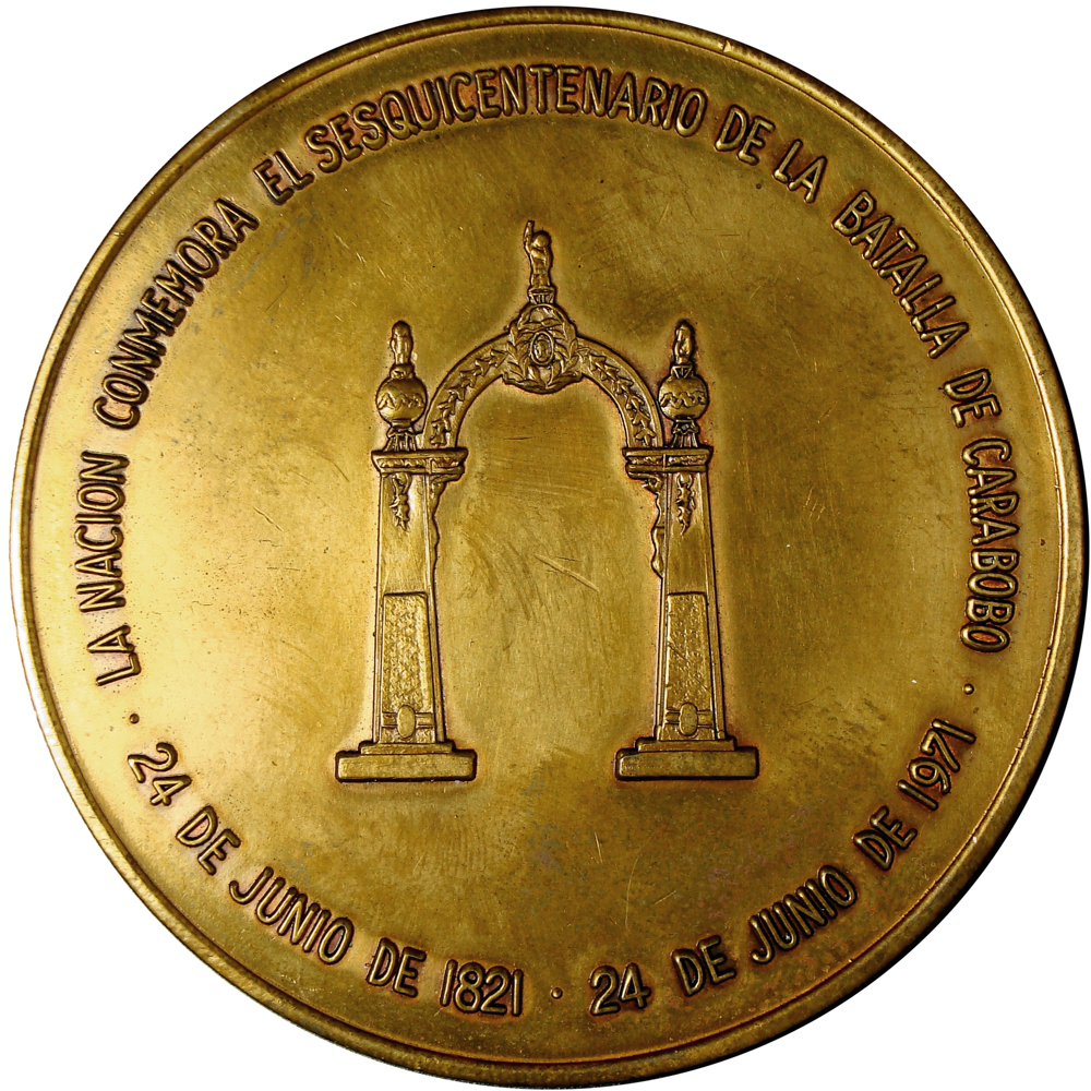 Medalla 150 Años Batalla de Carabobo Simón Bolívar - Numisfila