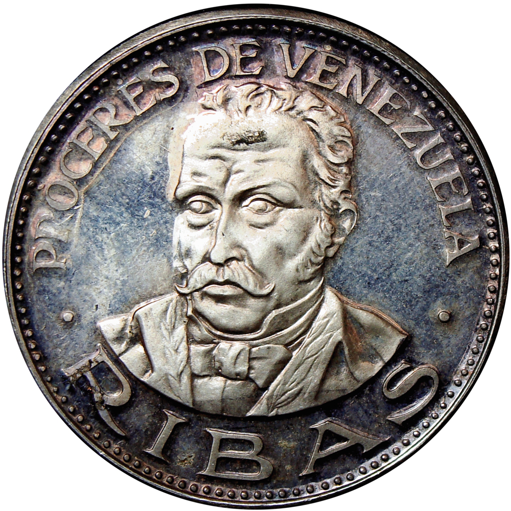 Medalla de Plata Ribas Próceres Venezuela Italcambio 30 mm  - Numisfila