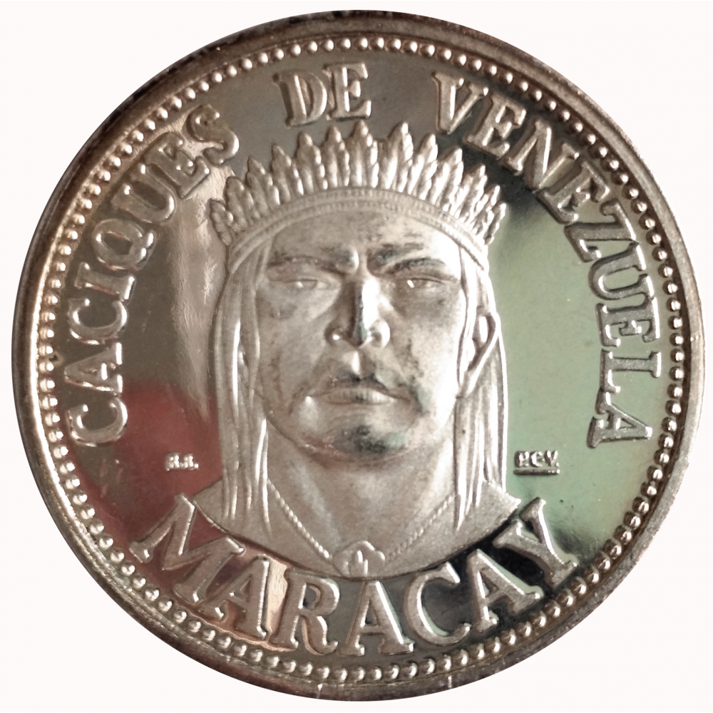Medalla Maracay Serie Caciques de Venezuela 9 Dineros - 30 milímetros - Numisfila