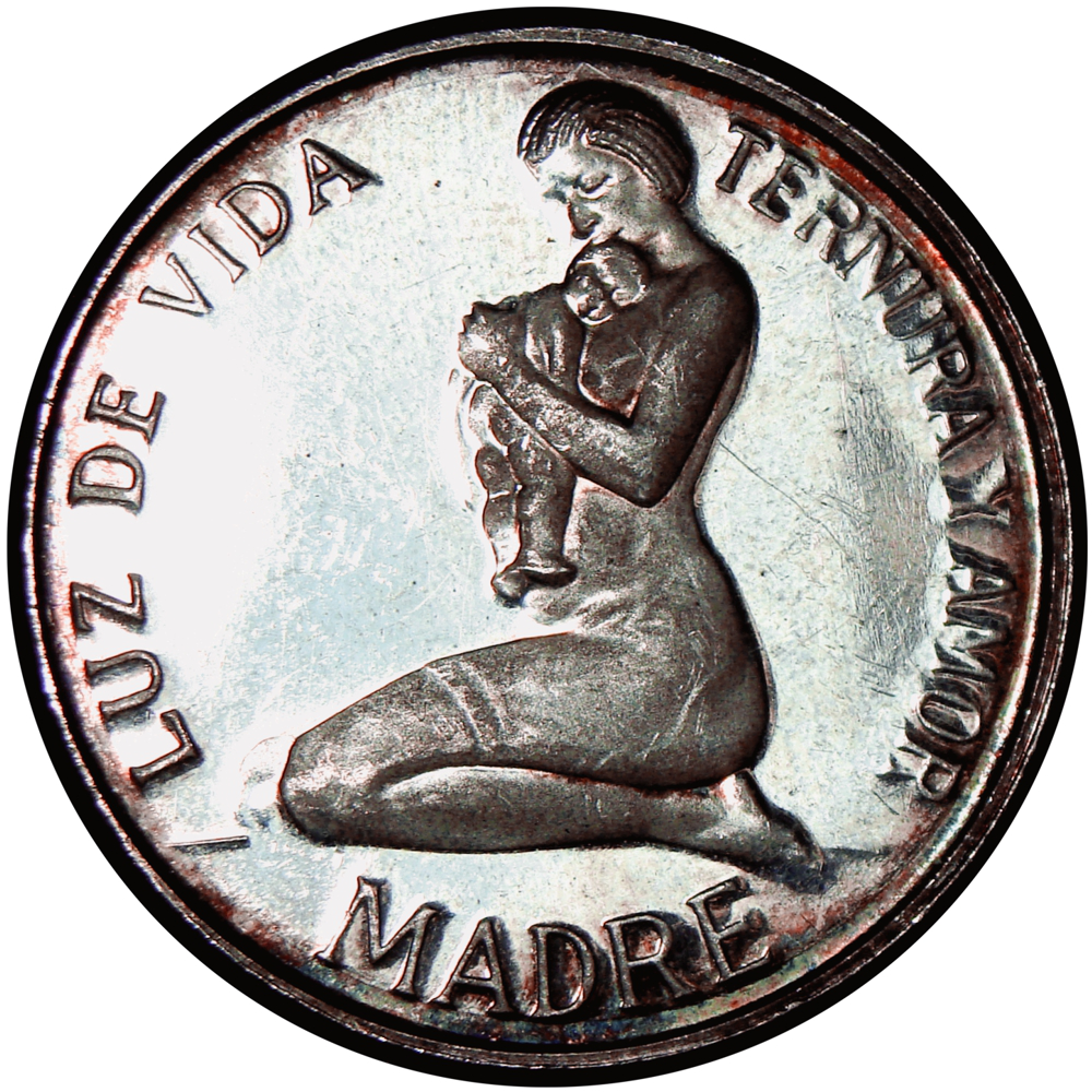 Medalla de Plata Madre, Luz de Vida, Ternura y Amor - Numisfila