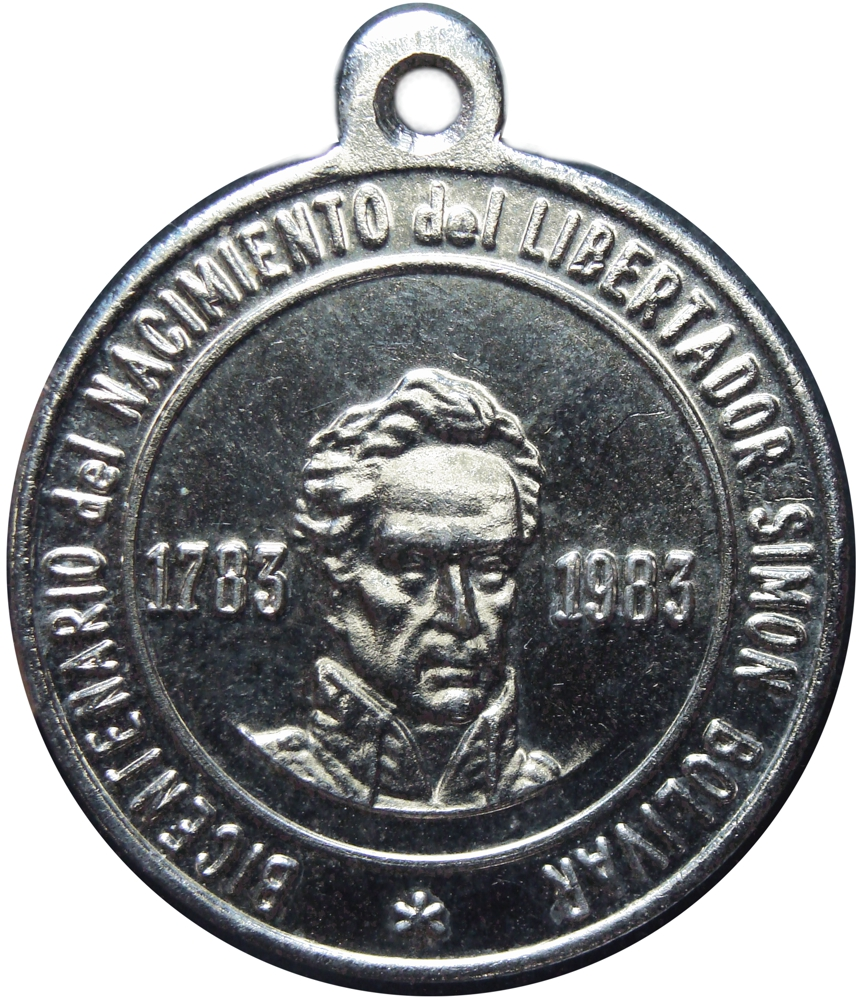 Medalla Bolívar 1983 Bicentenario Colegio de Profesores de Venezuela 40° Aniversario - Numisfila