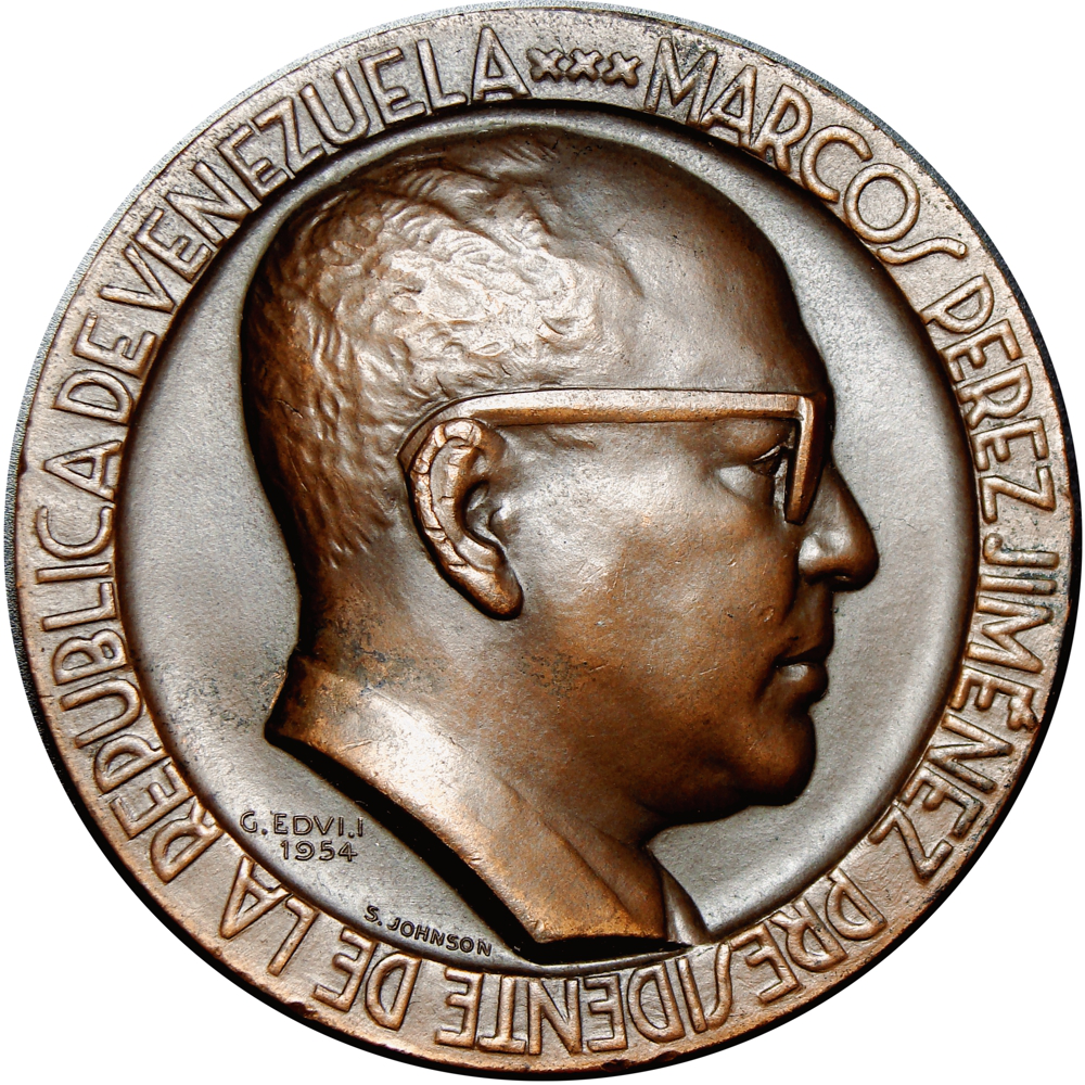 Medalla Marcos Pérez Jiménez Presidente - Numisfila
