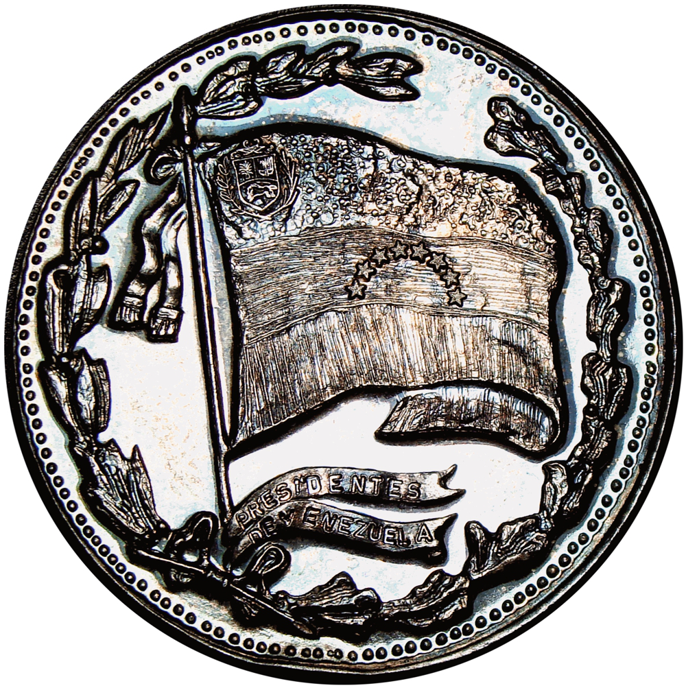 Medalla de Plata Hugo Chávez 9 Dineros Italcambio Presidente de la República Bolivariana de Venezuela  - Numisfila