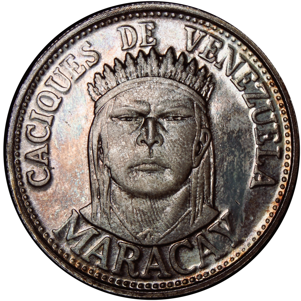 Medalla Maracay Serie Caciques de Venezuela 12 Dineros - 37 milímetros - Numisfila