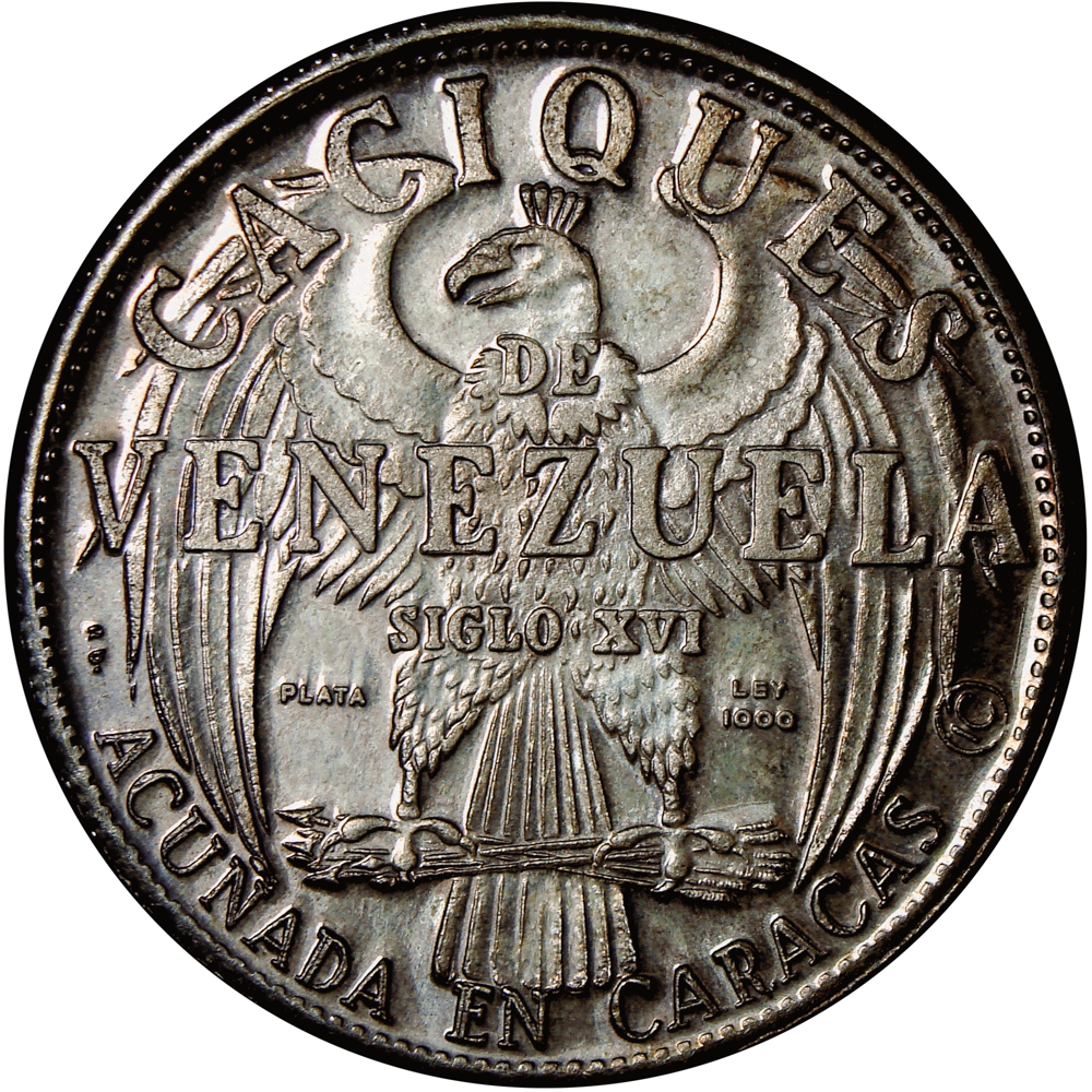 Medalla Maracay Serie Caciques de Venezuela 12 Dineros - 37 milímetros  - Numisfila