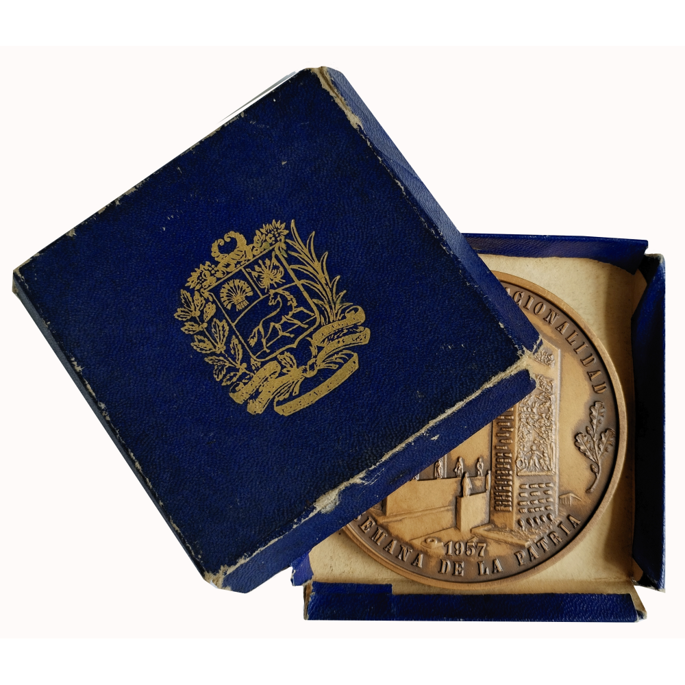 Medalla Conmemorativa Sistema de la Nacionalidad 1957 Semana de la Patria   - Numisfila