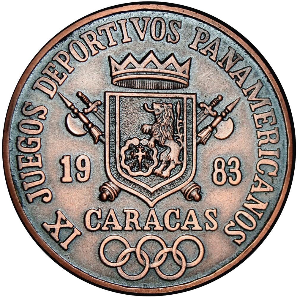 Medalla IX Juegos Deportivos Panamericanos Caracas 1983 Simón Bolívar - Numisfila