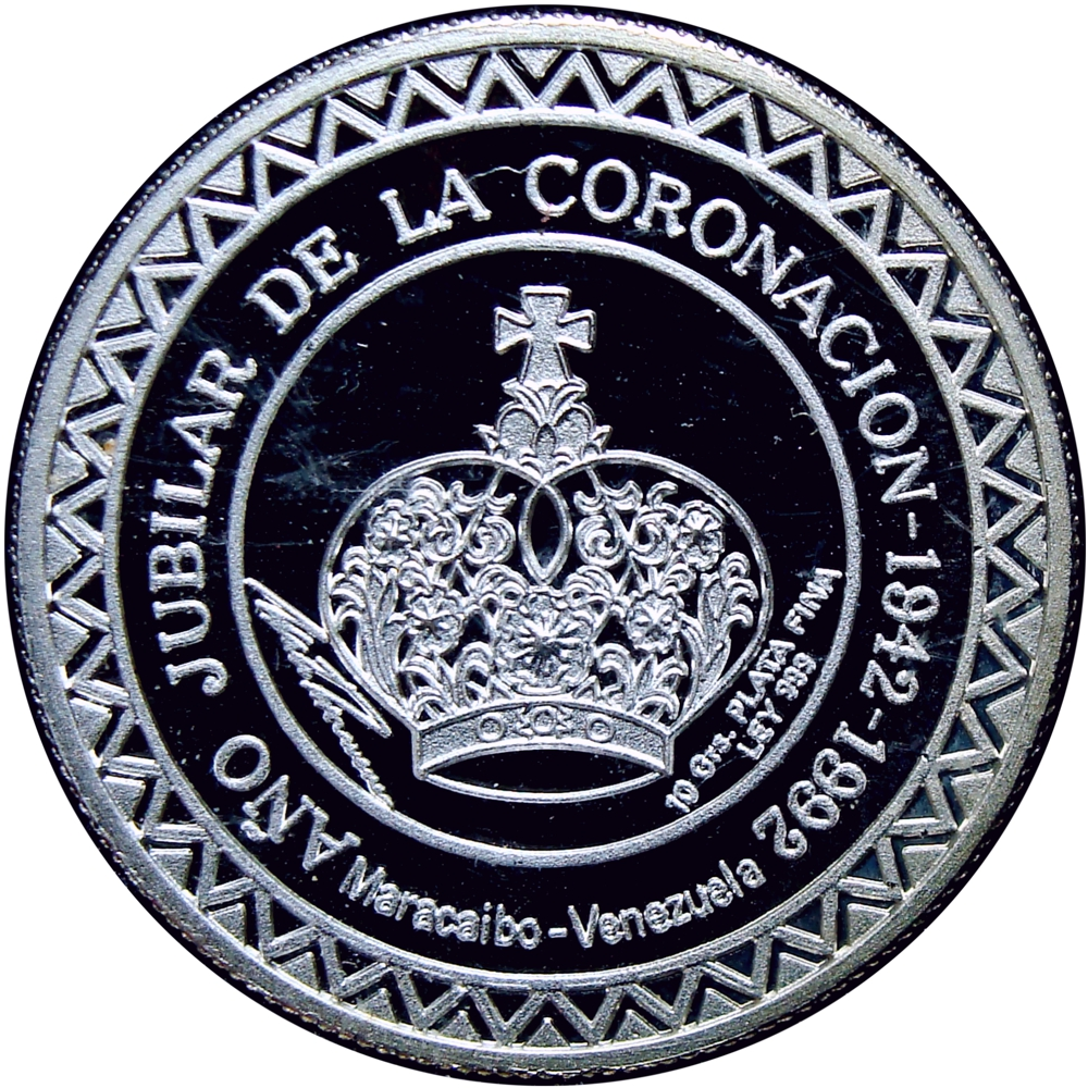 Medalla de Plata 1992 Año Jubilar Coronación Virgen Chiquinquirá  - Numisfila