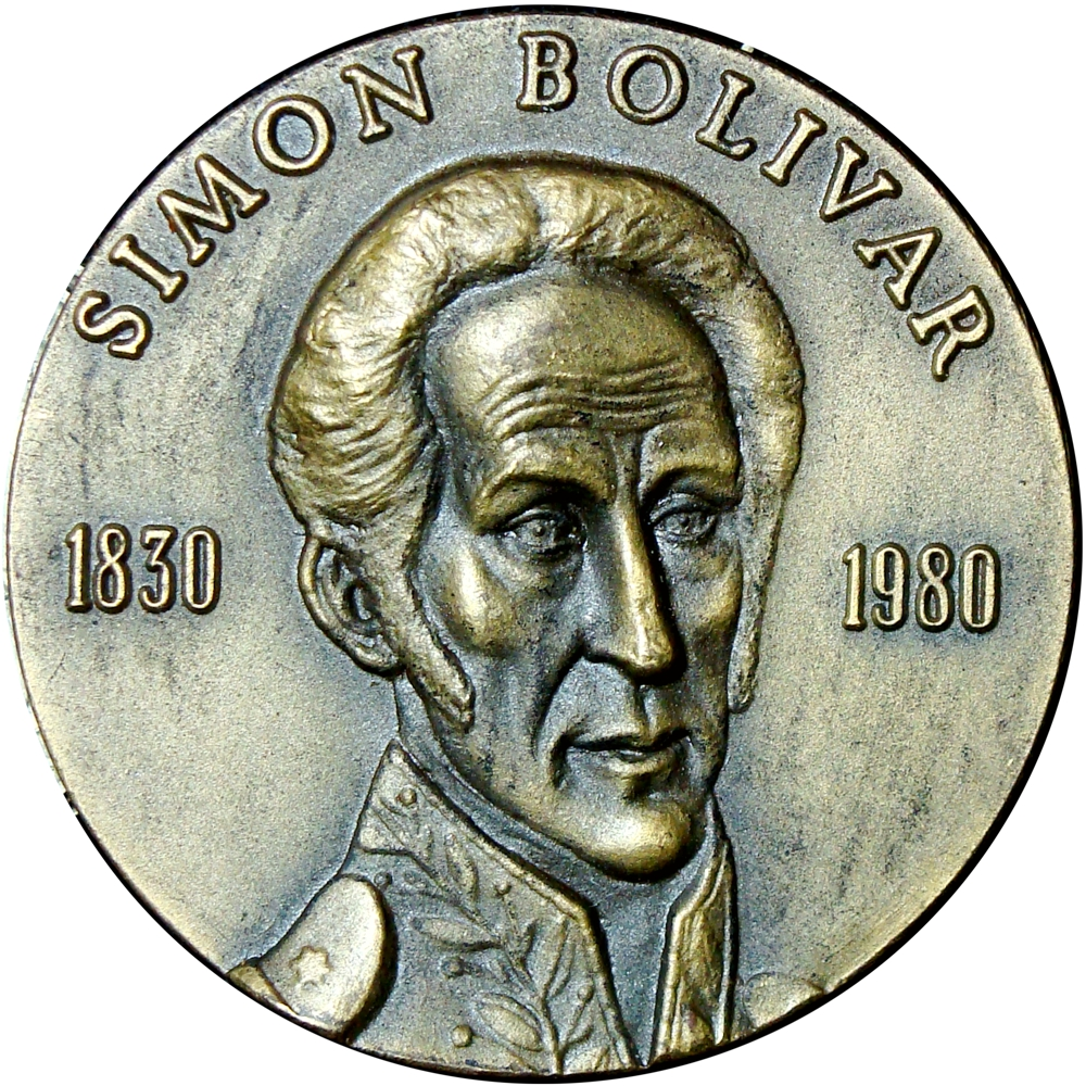 Medalla 150 Años Muerte Libertador Simón Bolívar 1980 - Numisfila