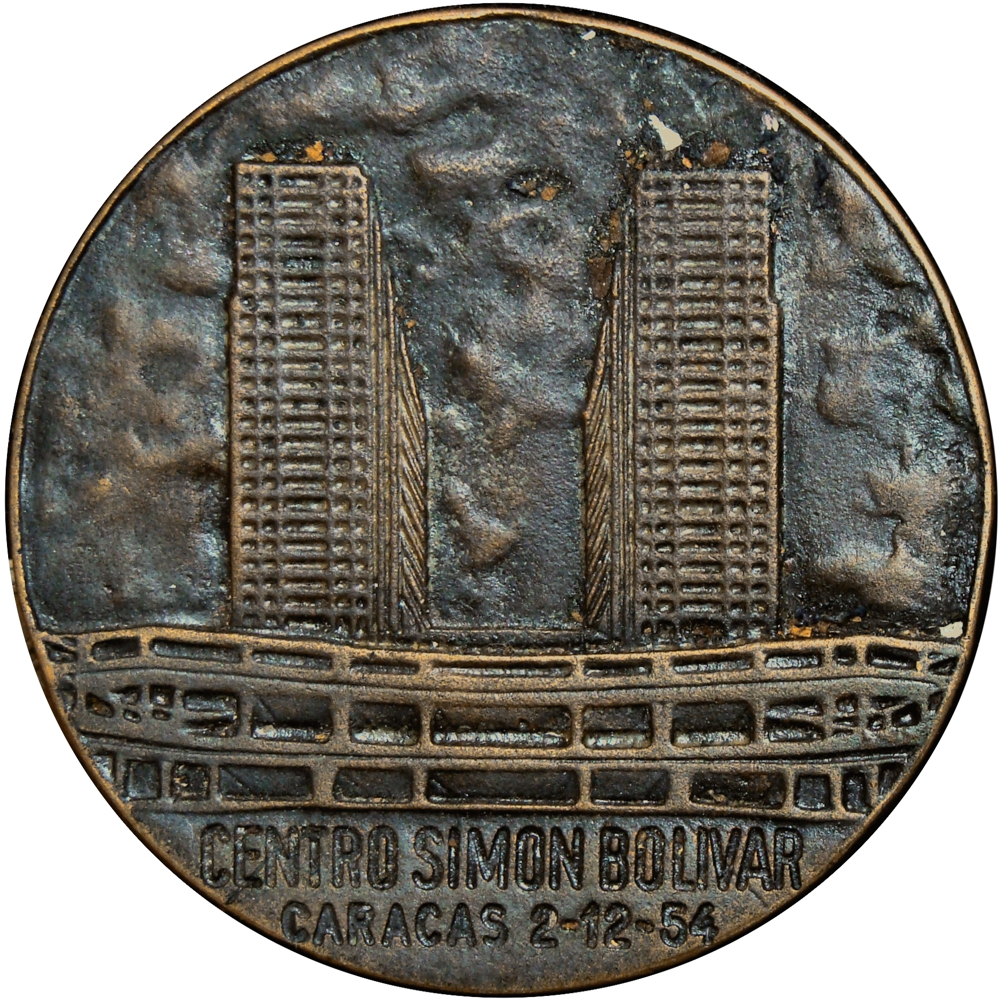 Venezuela Medalla Torres del Silencio Caracas 1954 - Numisfila