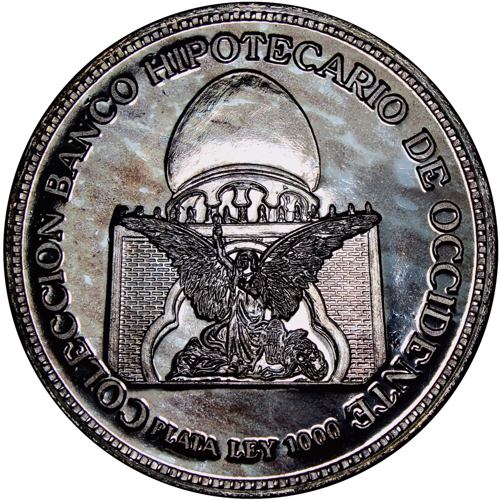 Medalla en Plata Pura Juan Vicente Gómez Banco Hipotecario Occidente  - Numisfila
