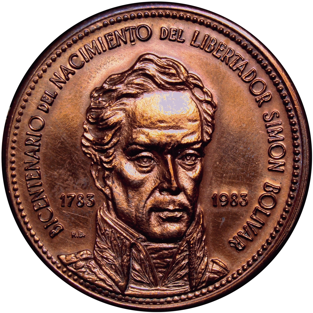 Medalla Bicentenario Nacimiento del Libertador Simón Bolívar 1983 - Numisfila