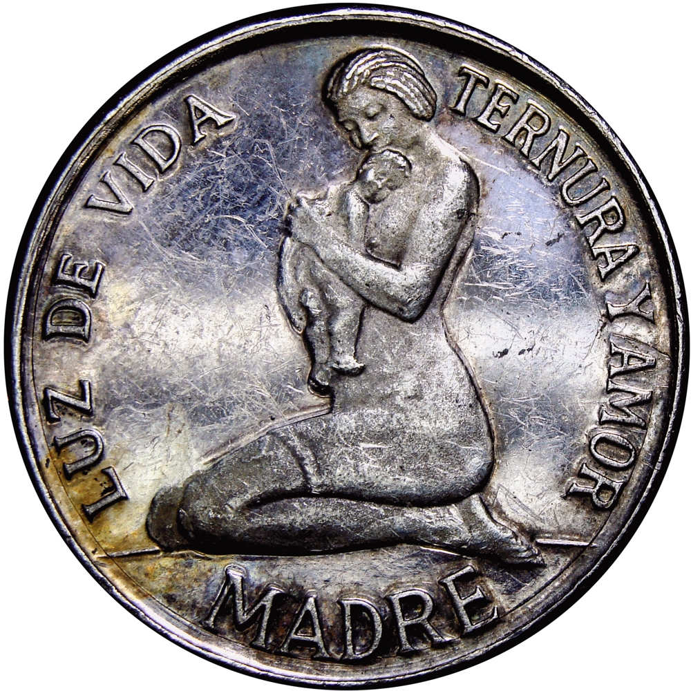Medalla de Plata Madre, Luz de Vida, Ternura y Amor           - Numisfila