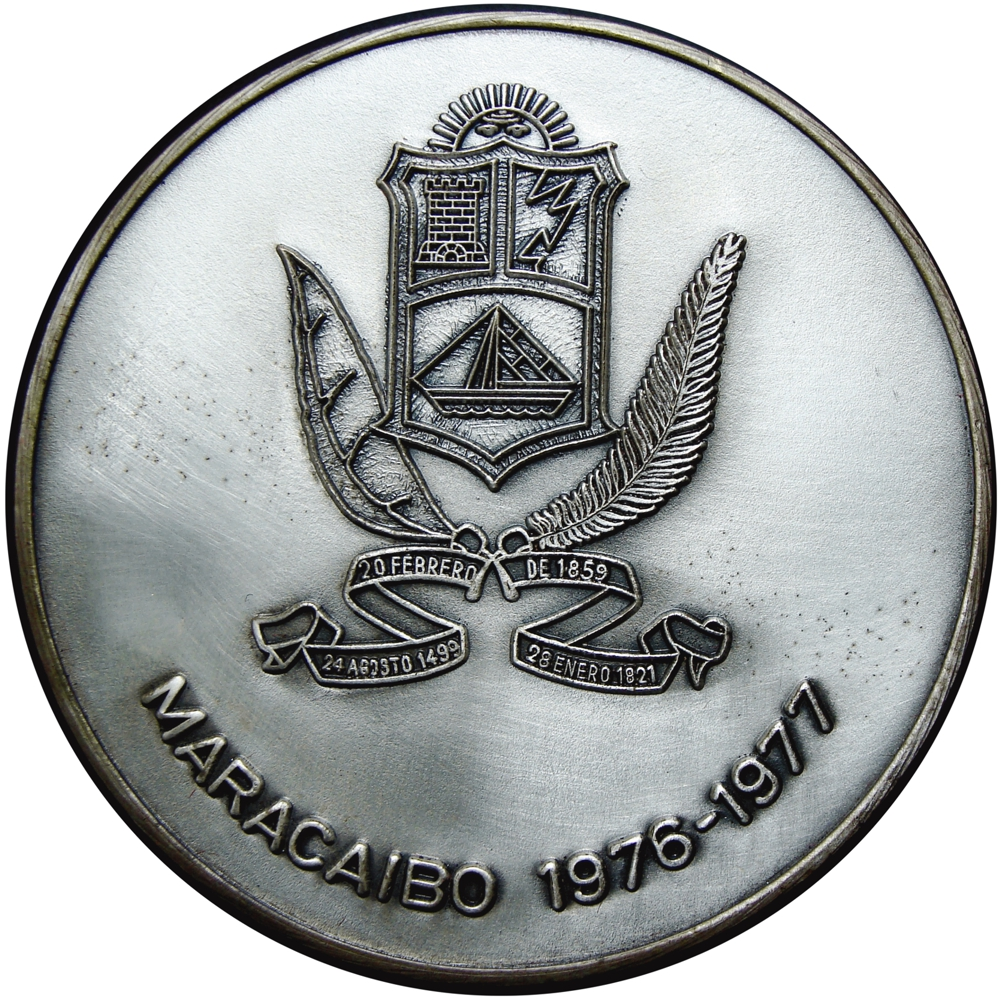 Venezuela Medalla Plateada 1er Aniversario Nacionalización del Petróleo 1977  - Numisfila