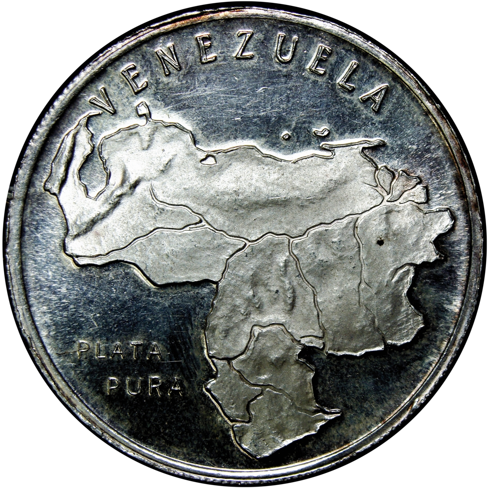 Escudo de Venezuela Medalla en Plata Esmaltada 1978  - Numisfila