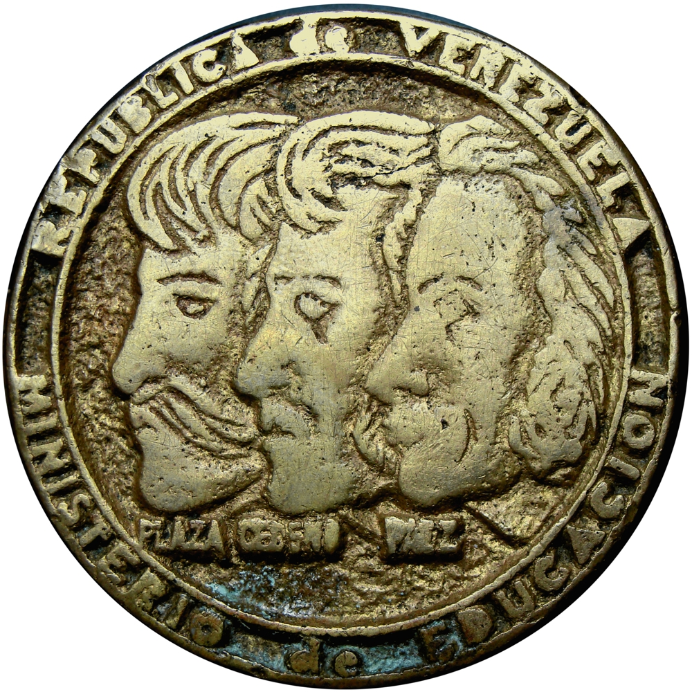 Medalla Sesquicentenario Victoria de Carabobo - Ministerio de Educación - Numisfila