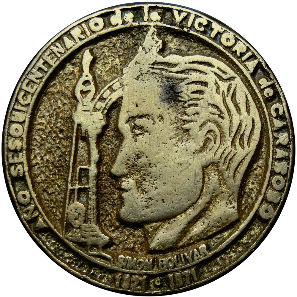 Medalla Sesquicentenario Victoria de Carabobo - Ministerio de Educación  - Numisfila