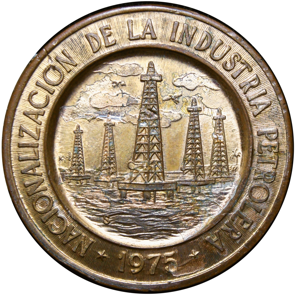 Medalla Nacionalización de la Industria Petrolera 1975 - Numisfila