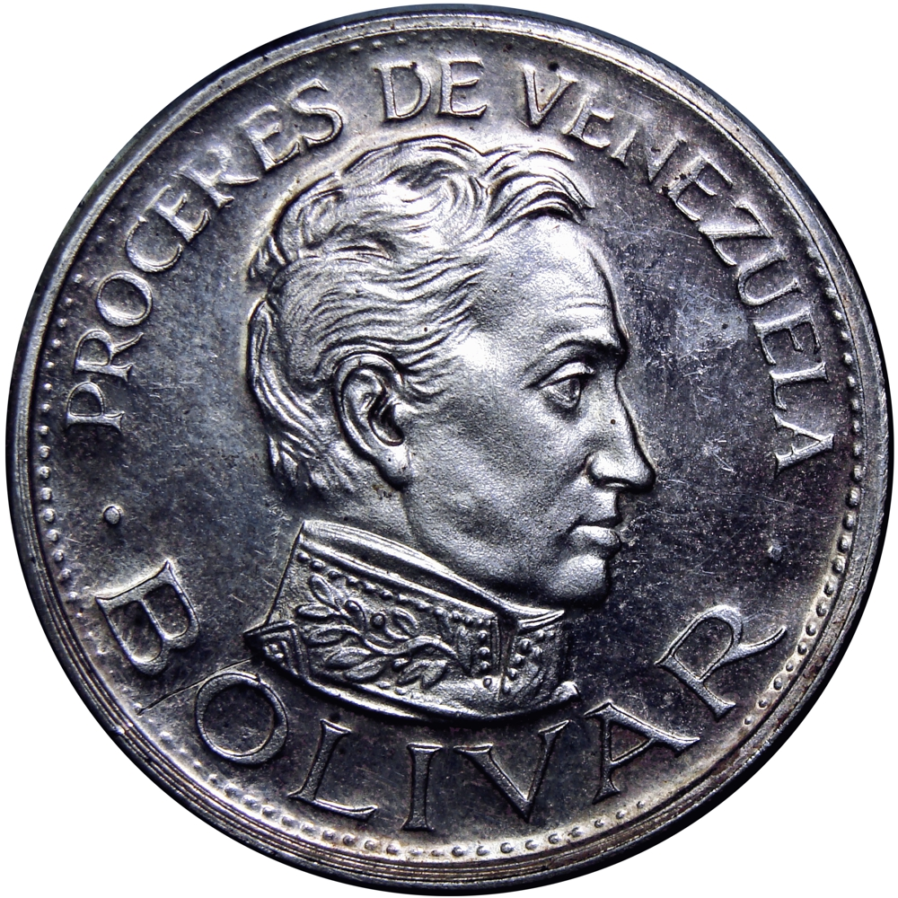 BOLÍVAR Medalla de Plata Proceres Independencia Italcambio 9 Dineros  - Numisfila