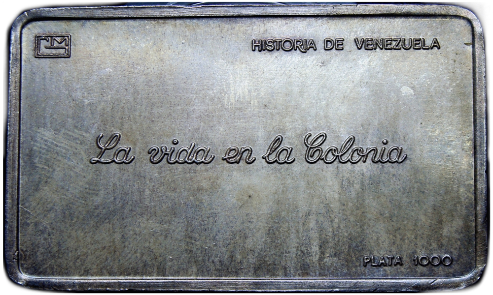 Lingote en Plata Pura - Set Historia de Venezuela - Cambio La Guaira   - Numisfila