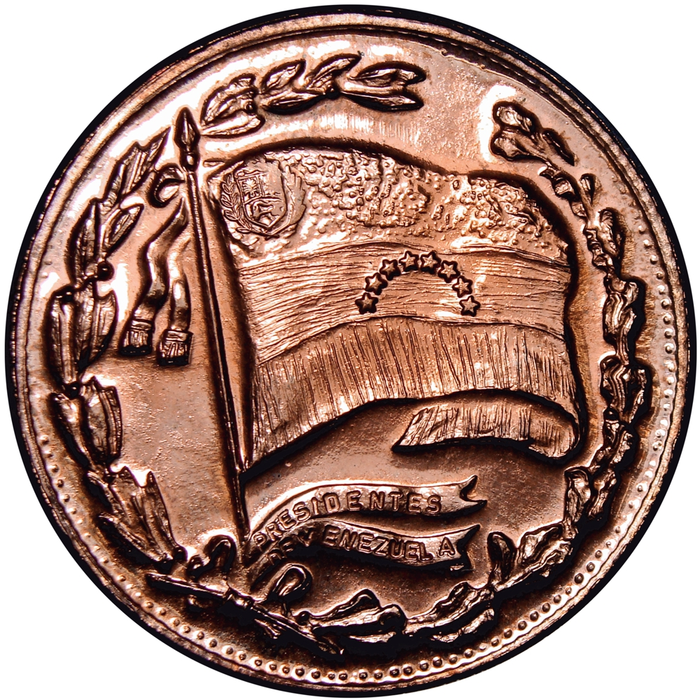 Medalla de Cobre Hugo Chávez Italcambio Presidente de la República Bolivariana de Venezuela  - Numisfila