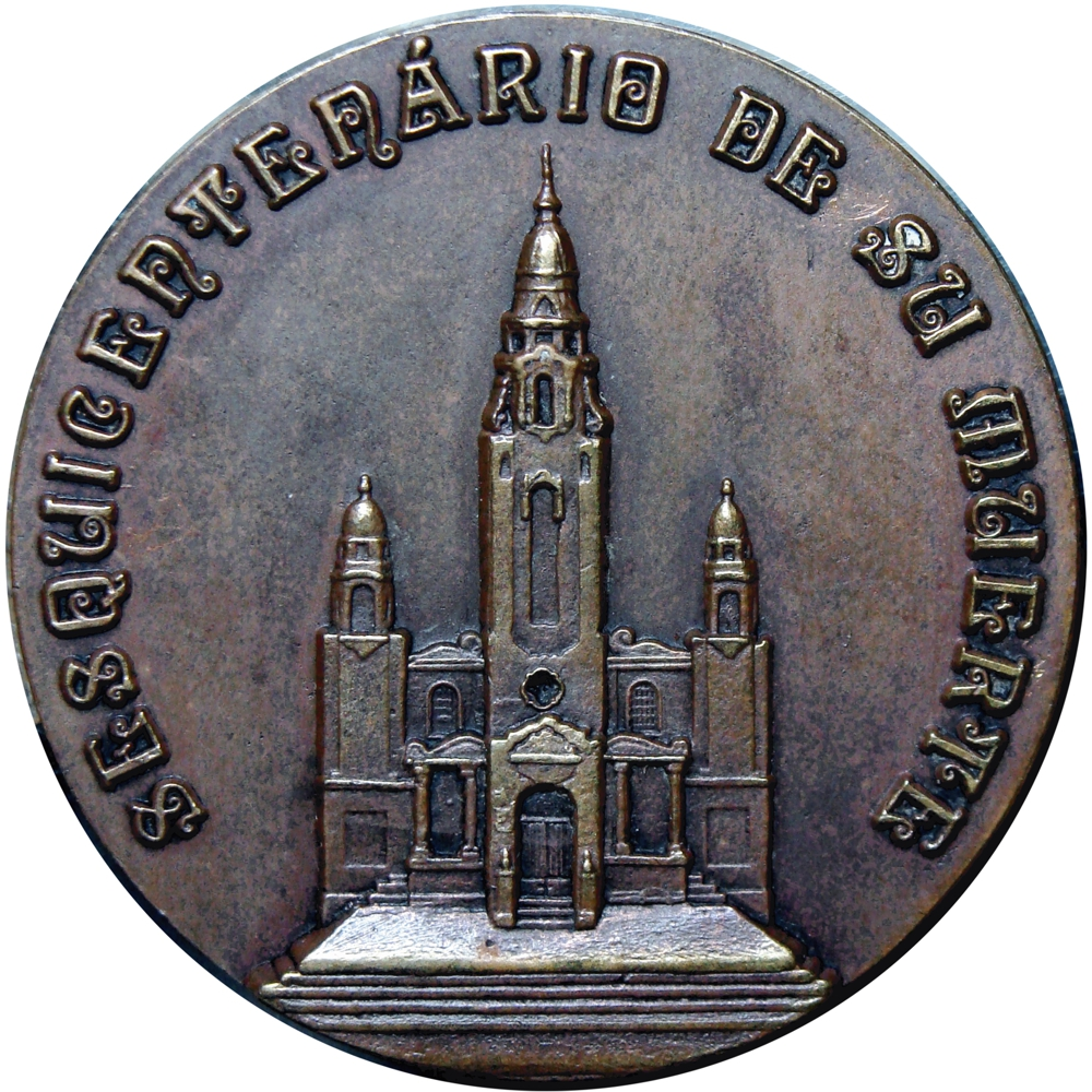 Medalla de Bronce 150 Años Muerte Libertador Simón Bolívar 1980 *36mm  - Numisfila