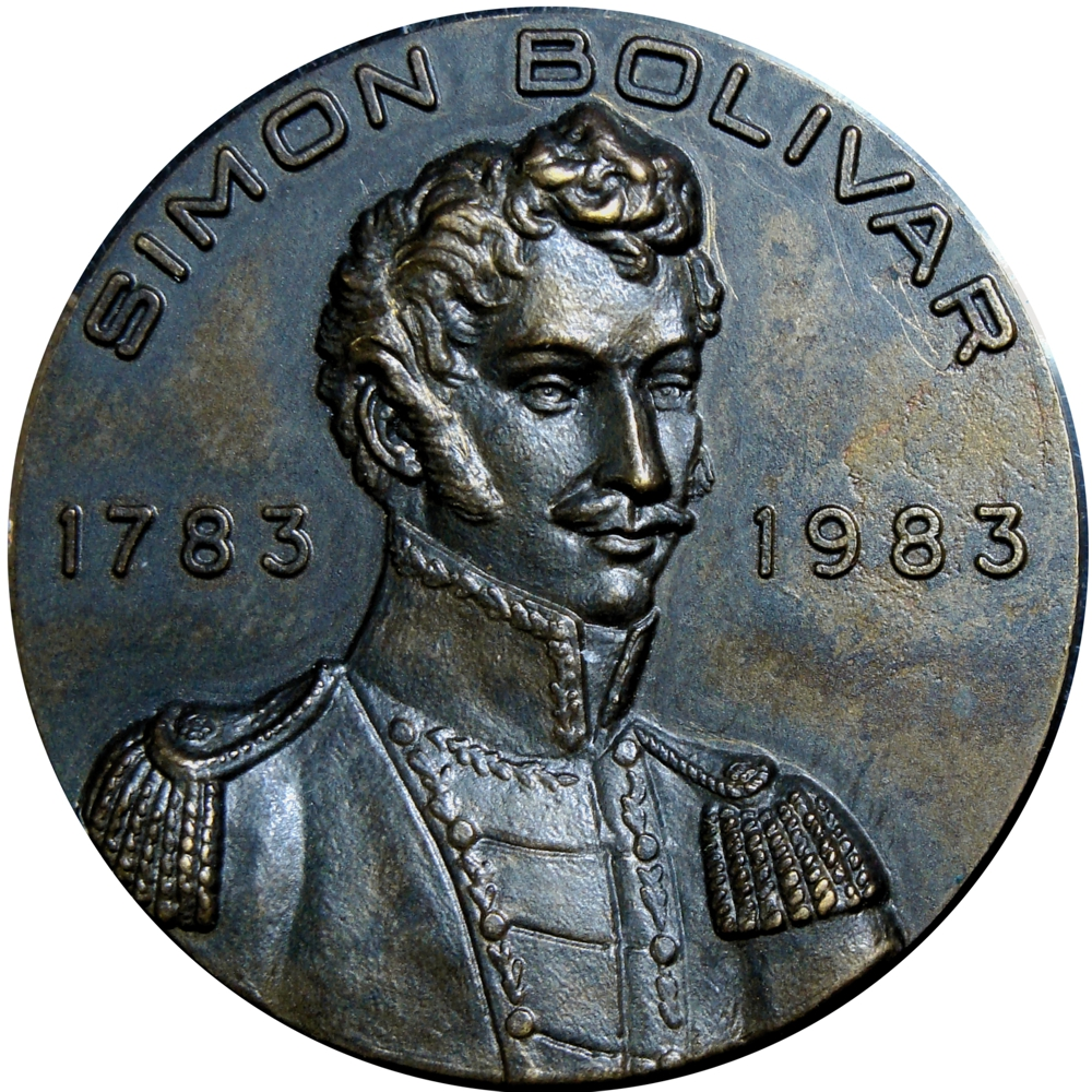 Medalla Bicentenario Nacimiento Simón Bolívar 1983 Libertador 36 mm - Numisfila