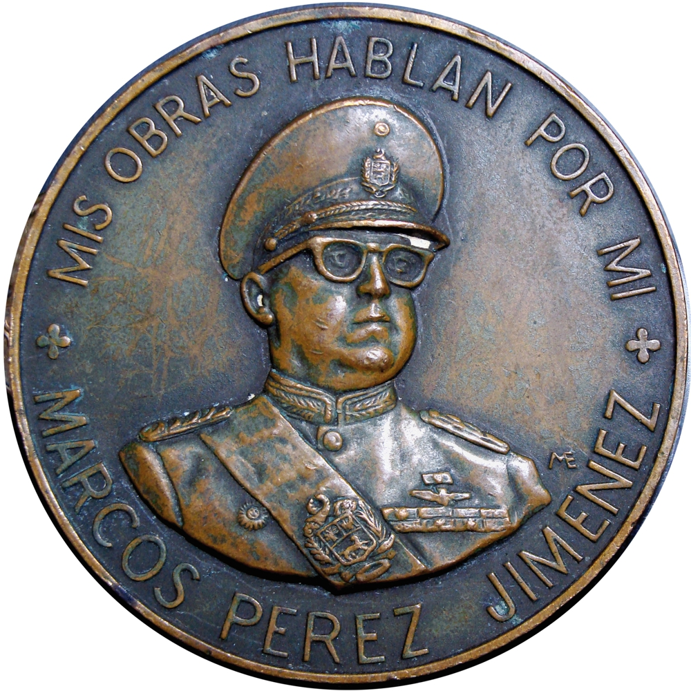 Medalla de Cobre Marcos Pérez Jiménez 1956 MIS OBRAS HABLAN POR MI - Numisfila