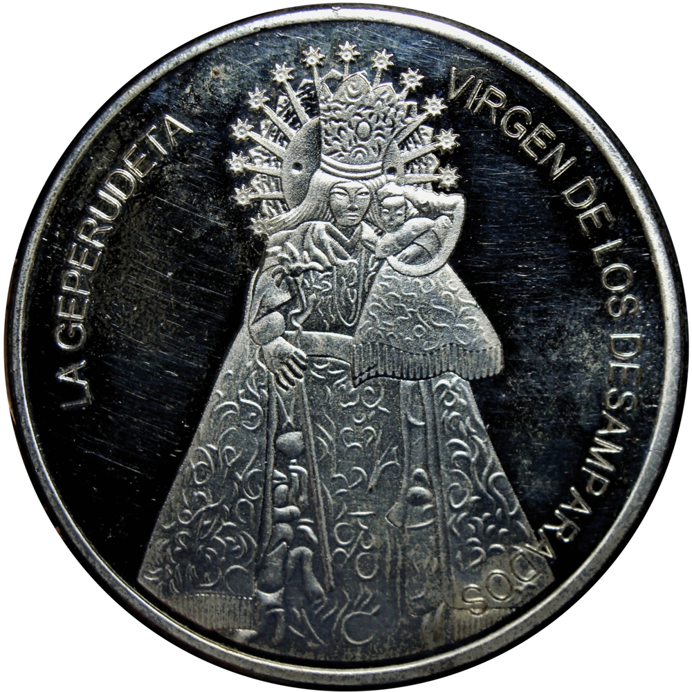 España Medalla de Plata La Geperudeta Virgen de Los Desamparados Valencia - Numisfila