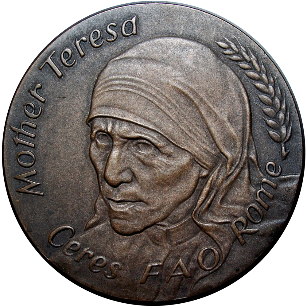 Reino Unido Medalla Madre Teresa de Calcuta 1975 FAO  - Numisfila