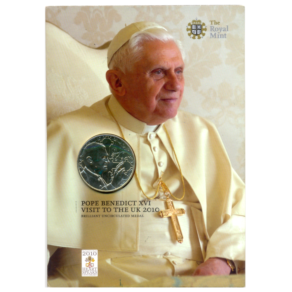 Medalla Papa Benedicto XVI Visita Reino Unido 2010 - Numisfila