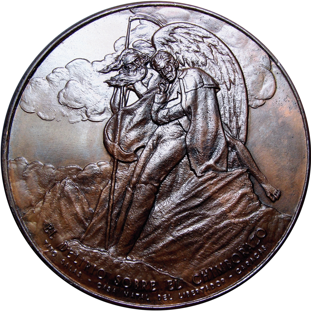 Medalla Simón Bolívar 1980 - El Delirio Sobre El Chimborazo   - Numisfila