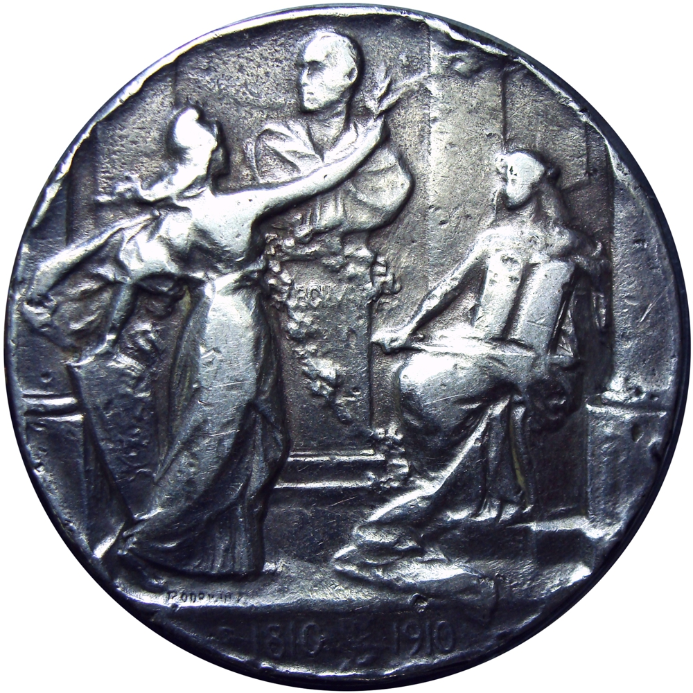 Bolívar Medalla de Plata Independencia de Venezuela 1910 - Juan Vicente Gómez - Numisfila