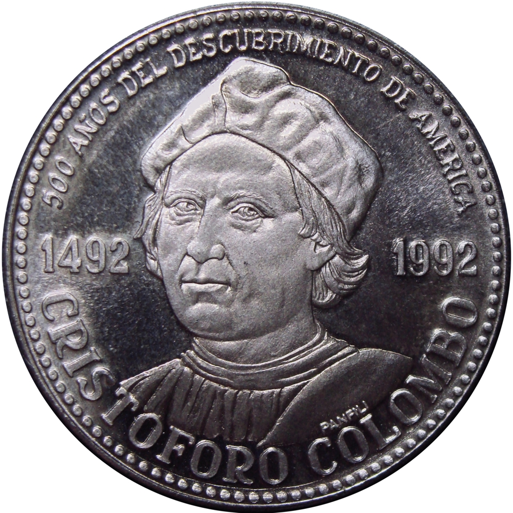 Cristóbal Colón Medalla de Plata 500 Años del Descubrimiento - Italcambio - Numisfila