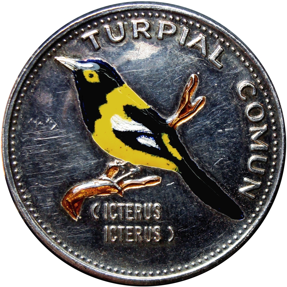 Venezuela Medalla de Plata Esmaltada Turpial Común 1979 - Numisfila