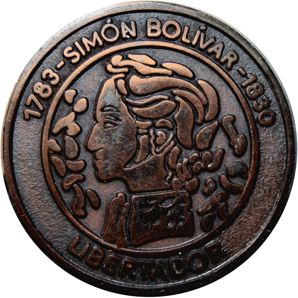 Bolívar de Poleo Medalla 8va. Convención Numismática Caracas 2009 - Numisfila