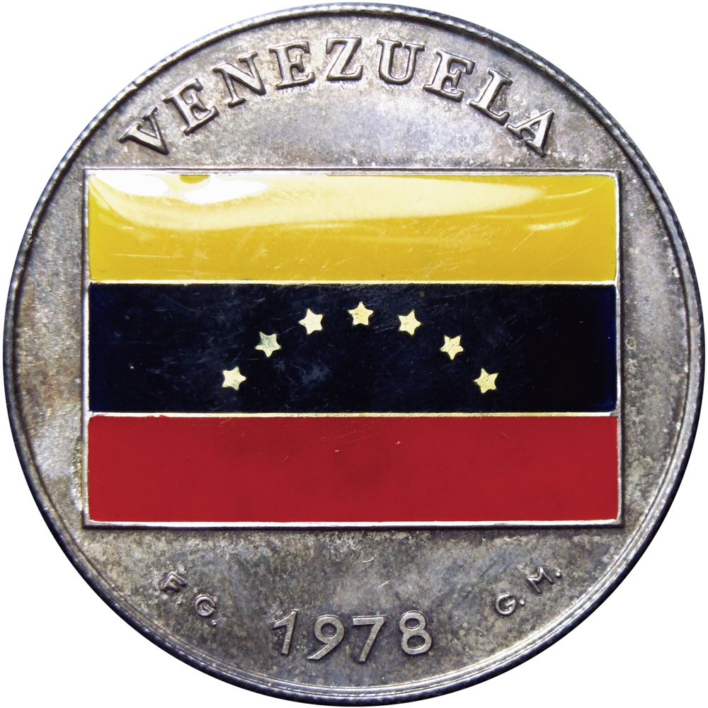 Bandera y Escudo Medallas de Plata Esmaltadas 1978 Himno y Mapa  - Numisfila